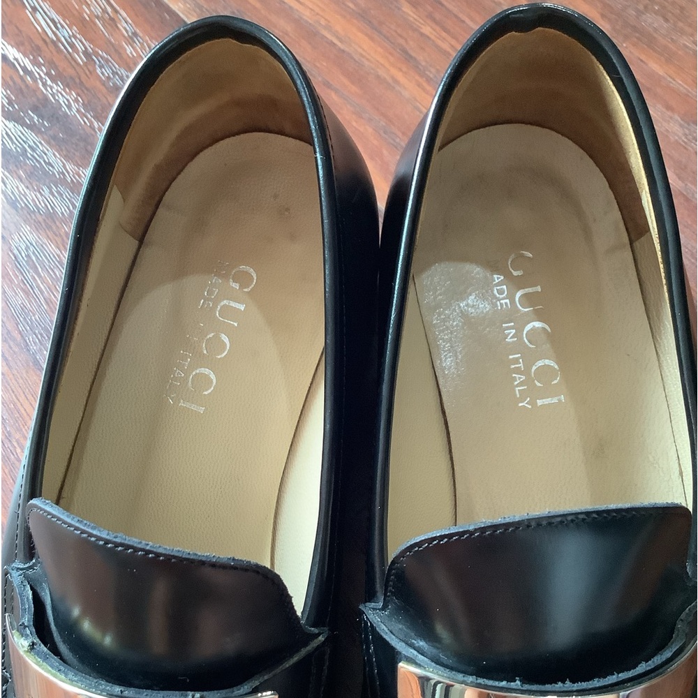 Authentic GUCCI leather loafers 🖤🤍🖤 - Picture 6 of 16